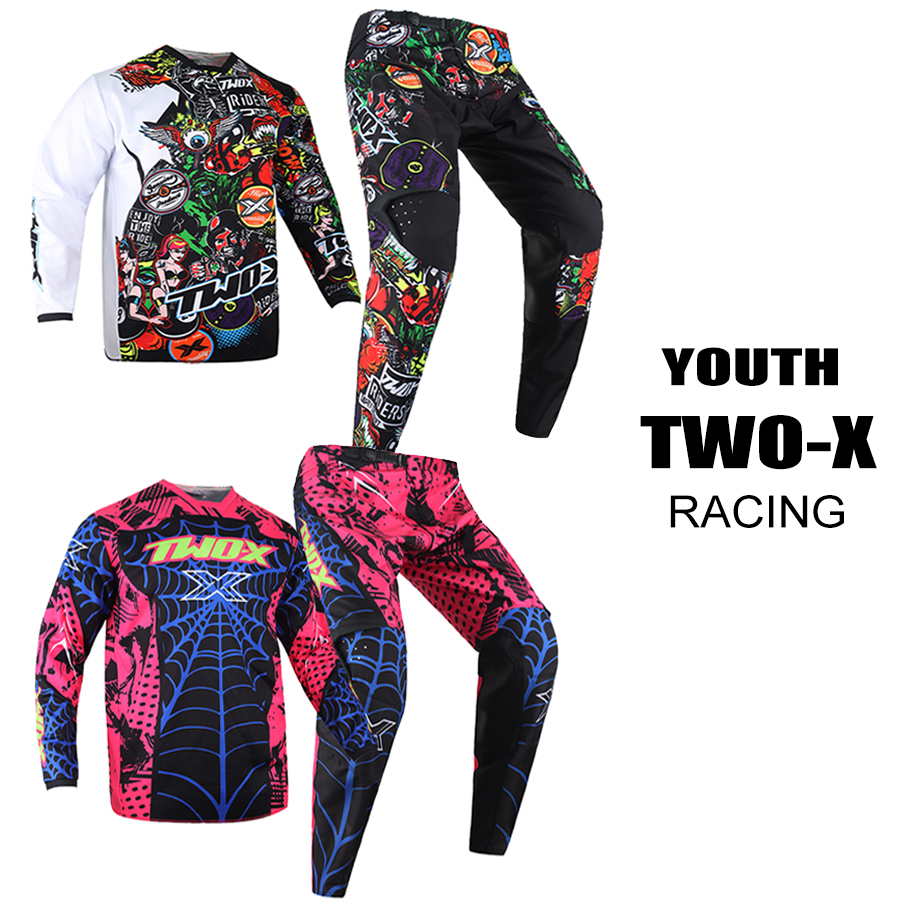 Motorcycle Gear Youth - Two-X Youth Podium Motocross Kits Shift