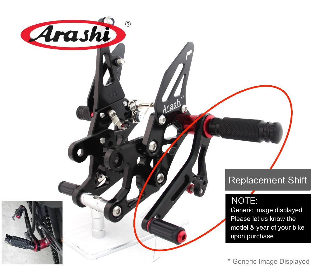 Arashi Adjustable Rearsets Rep - огляд і ціна Motorcycle Gear Brand