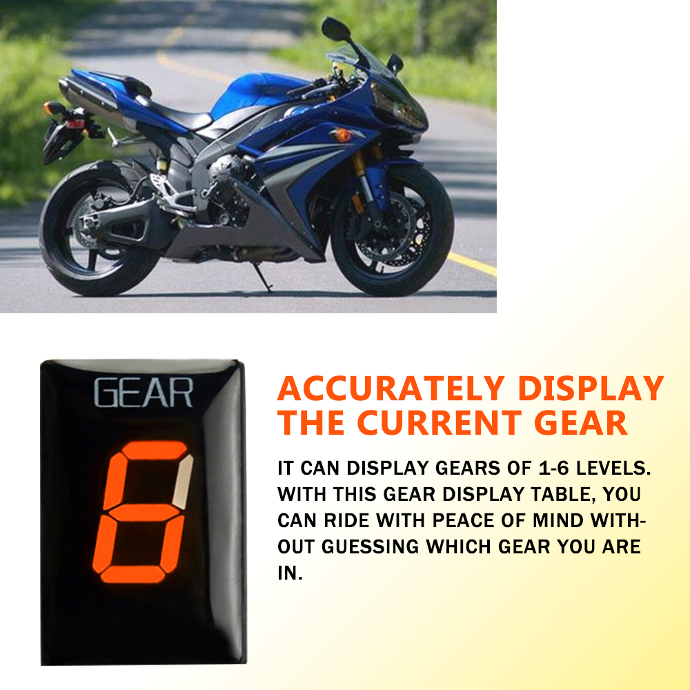 For YAMAHA YZF-R1 YZFR1 YZF-R6 - огляд і ціна Motorcycle Gear Indicator