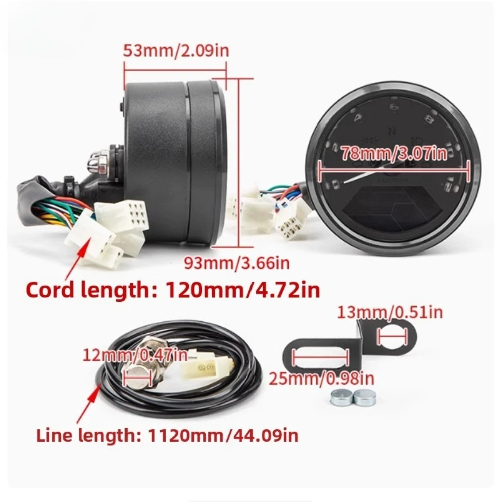 Universal Motorcycle Meter Spe - огляд і ціна Motorcycle Gear Indicator
